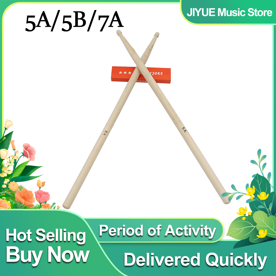 Drumsticks 5A Maple - 1 paio 5A/7A/5B Bacchette per batteria
