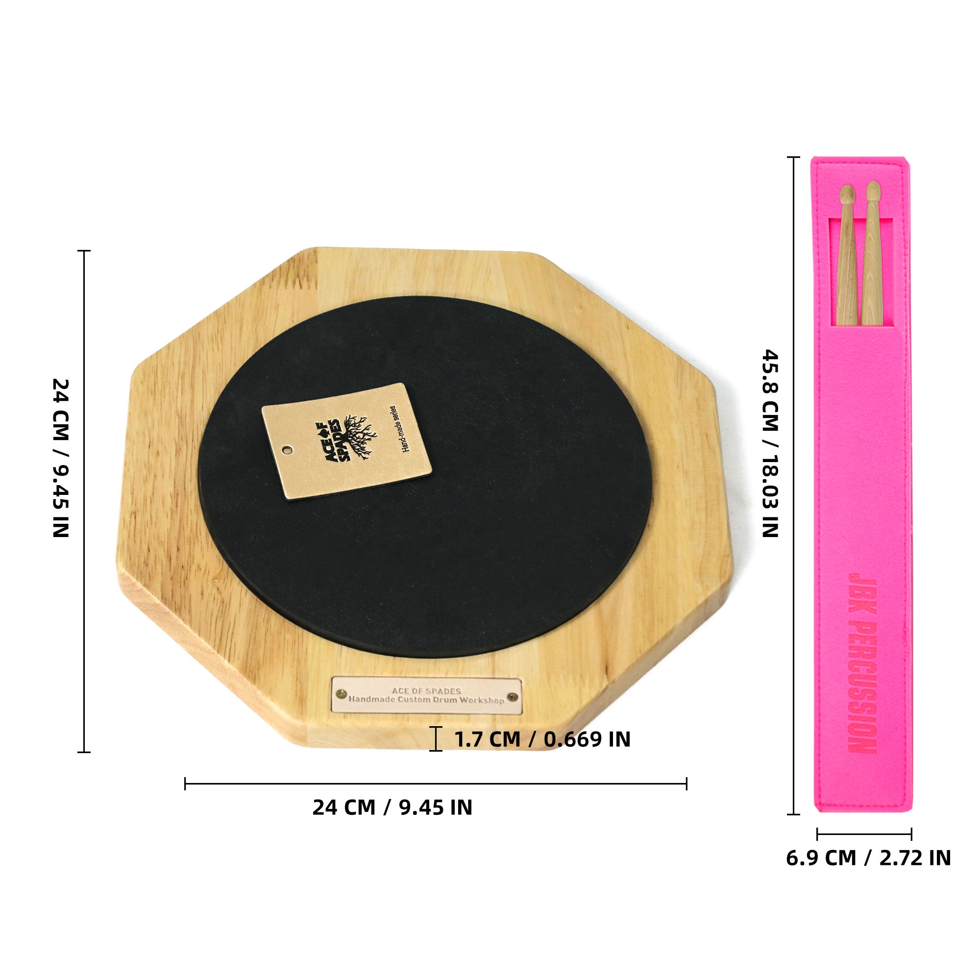 Bastoncini per set di batteria - Drum Practice Pad recensione e prezzo